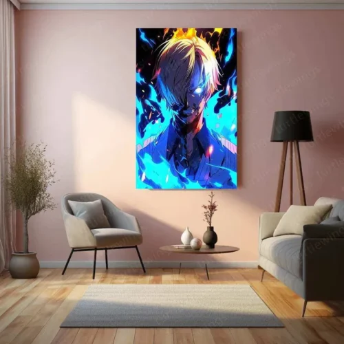 Sanji Metal Poster ? The Black Leg Pirate Chef - Image 3