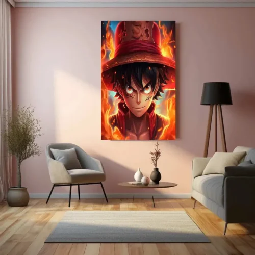Monkey D. Luffy Metal Poster | One Piece Anime Wall Art | Pirate King Decor - Image 3