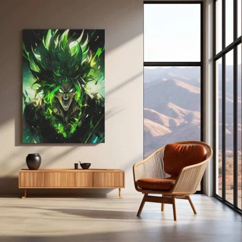 Dragon Ball Super: Broly Metal Poster | Goku vs. Broly Anime Wall Art | Saiyan Battle Print - Image 3