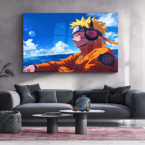 Anime Metal Poster | Naruto Chilling Metal Poster ? Relaxed Shinobi Vibes - Image 2