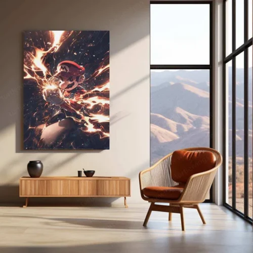 Mario Metal Poster ? Iconic Super Mario Character Wall Art | Legendary Video Game Hero 3 - Image 3