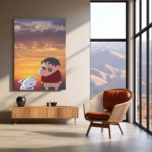 Anime Metal Poster | Shinchan Metal Poster ? Fun & Quirky Anime Wall Art 01 - Image 3