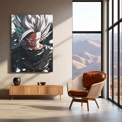 Black Goku Metal Poster ? Dragon Ball Z Super Saiyan Art | Powerful Anime Decor 3 - Image 3