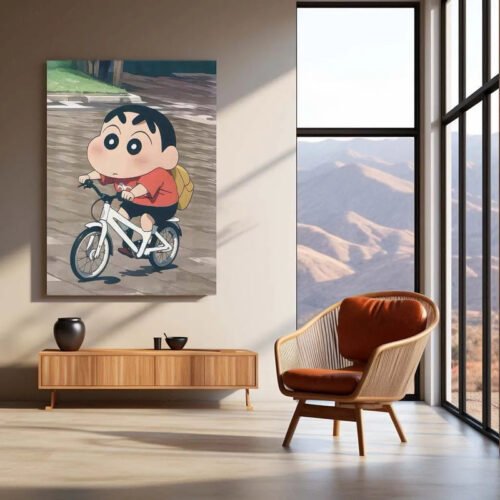 Anime Metal Poster | Shinchan Metal Poster ? Fun & Quirky Anime Wall Art - Image 3