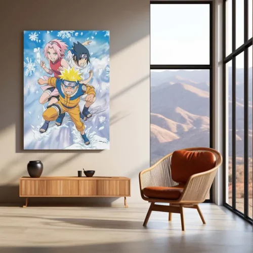 Anime Metal Poster | Naruto, Sasuke & Sakura Metal Poster ? Team 7 Anime Wall Art - Image 3