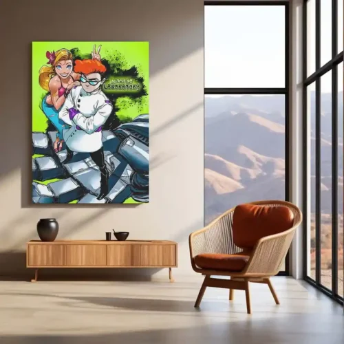 Dexter?s Laboratory ? Retro Genius Vibes | Classic Cartoon Metal Frame Poster - Image 3