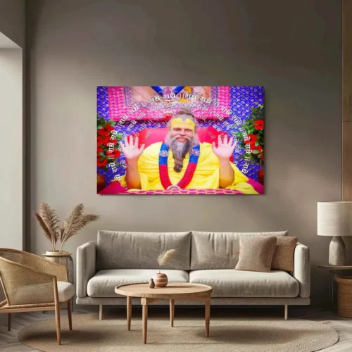 Premanand Ji Maharaj Metal Poster ? Divine Wisdom & Devotion 2 - Image 3