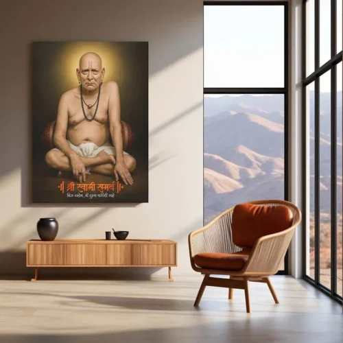 Spiritual Metal Poster | ?? Shree Swami Samarth Metal Poster | Akkalkot Maharaj Wall Art | Spiritual Decor for Devotees - Image 3
