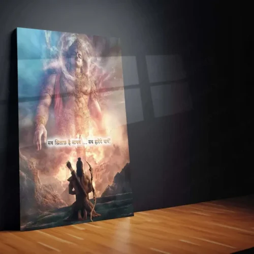 Bharatvarsh Series Metal Print ? Krishna & Arjuna Quote (Mahabharat) - Image 2