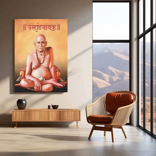 Spiritual Metal Poster | ?? Shree Swami Samarth Metal Poster | Akkalkot Maharaj Wall Art | Spiritual Decor for Devotees 01 - Image 3