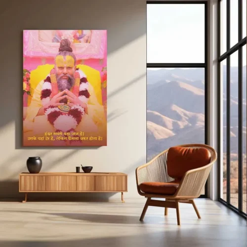 Spiritual Metal Poster | Premanand Ji Maharaj Metal Poster ? Divine Wisdom & Devotion 5 - Image 3