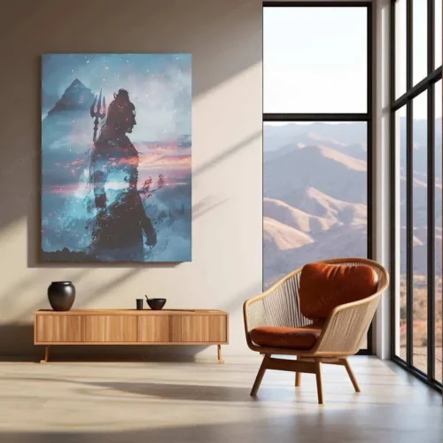 Lord Shiva Metal Poster ? Mahadev Wall Art | Divine Hindu Spiritual Decor 7 - Image 3