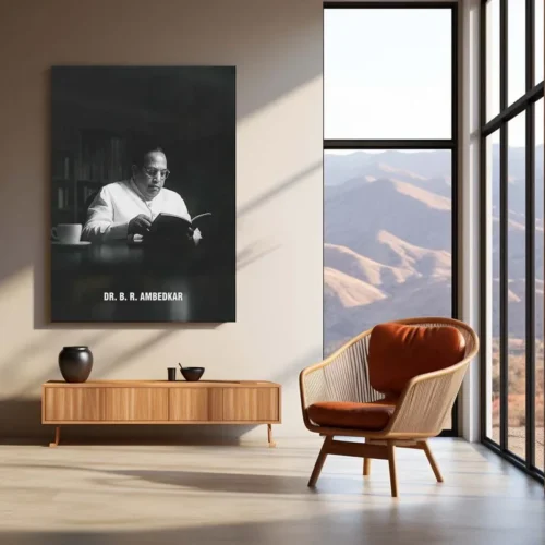 Dr. Babasaheb Ambedkar Metal Poster | Inspirational Wall Art | Social Reformer Tribute Frame - Image 3