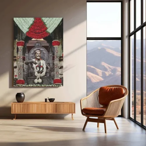 Chhatrapati Shivaji Maharaj Metal Frame - Honoring the Great Maratha Leader 4 - Image 3