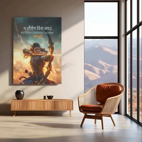 Karna Mahabharat Metal Poster ? Warrior & Legend Wall Art - Image 3