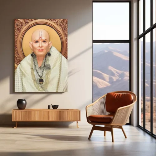 Spiritual Metal Poster | ?? Shree Swami Samarth Metal Poster | Akkalkot Maharaj Wall Art | Spiritual Decor for Devotees 02 - Image 3