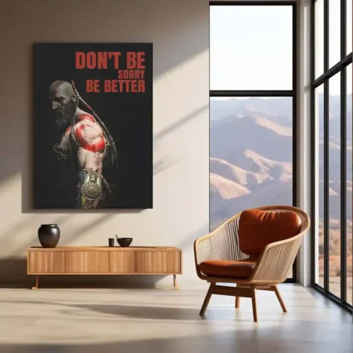 God of War ? Kratos Rage Metal Poster | Epic Gaming Wall Frame (Design 01) 03 - Image 3