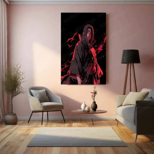 Itachi Uchiha Metal Poster ? Akatsuki Naruto Wall Art - Image 3