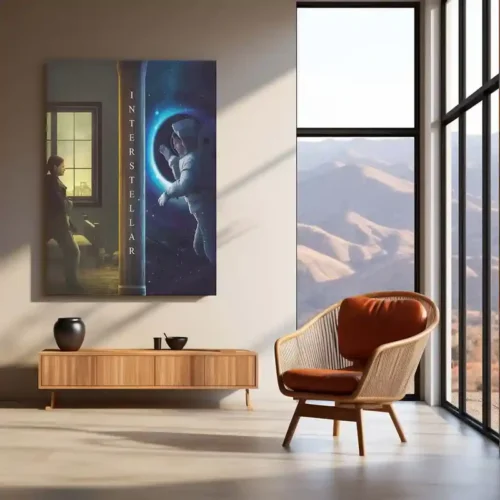 Interstellar ? Crossing Dimensions Sci-Fi Movie Poster | Metal Wall Frame - Image 3