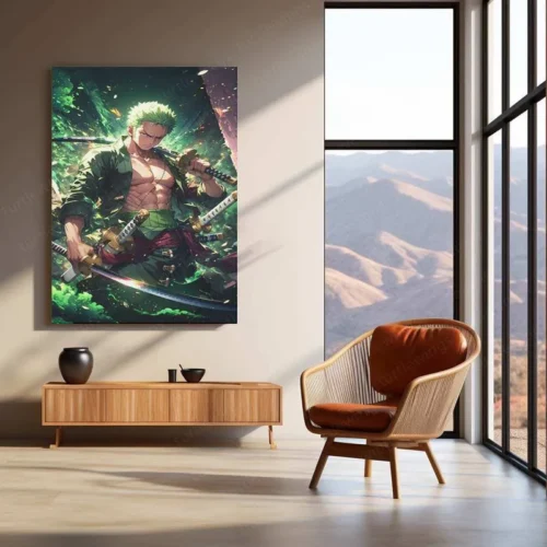 Zoro Metal Poster ? One Piece | Fearless Swordsman Wall Art 2 - Image 3
