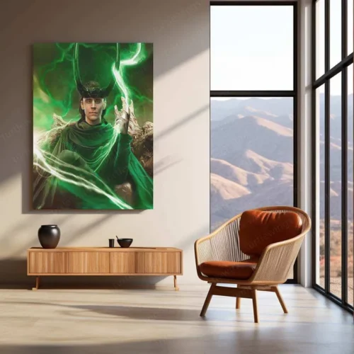 Loki Metal Poster ? God of Mischief Wall Art | Marvel Villain Aesthetic Decor - Image 3