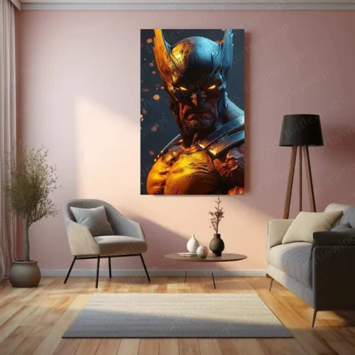Wolverine with Will-o'-the-Wisp Eyes - Glowing Acid Flecks Artwork - Image 3