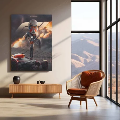 Max Verstappen Metal Frame Tribute to the Red Bull Racing Champion - Image 3