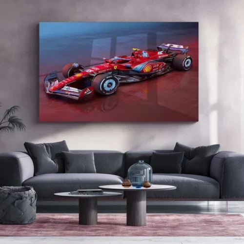 2024 Formula 1 Ferrari SF-24 (007) Metal Poster | Iconic Ferrari F1 Racing Art - Image 2