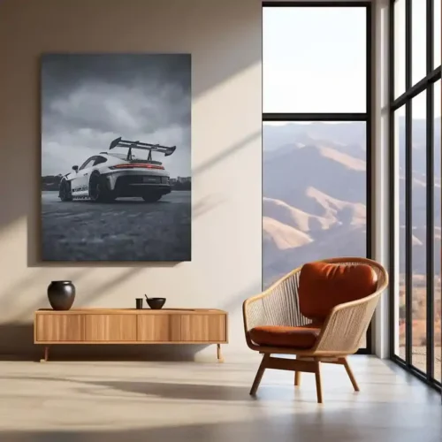 Cars Metal Poster | Porsche 911 GT3 RS ? Storm Edition Metal Poster | Supercar Wall Frame - Image 3