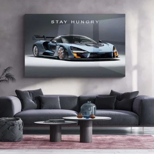 Stay Hungry ? McLaren Senna Metal Poster | Hypercar Mindset Wall Art - Image 2