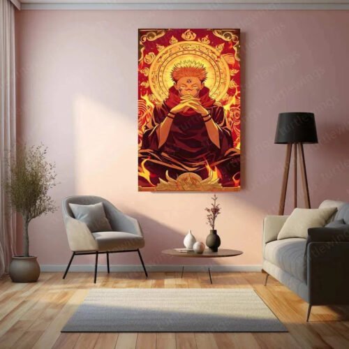 Ryomen Sukuna ? Jujutsu Kaisen Metal Poster - Image 3