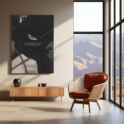 Change Your Mindset ? Luxury Hustle Metal Poster | Wealth x Grind Motivation Wall Art - Image 3