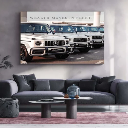 Car Metal Poster | Fleet of Mercedes G-Wagon Metal Poster ? Luxury SUV Wall Art - Image 2
