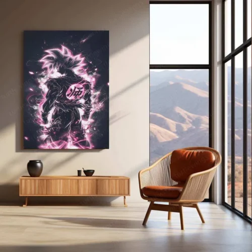 Goku Metal Poster ? Iconic Dragon Ball Z Art | Powerful Super Saiyan Wall Decor - Image 3