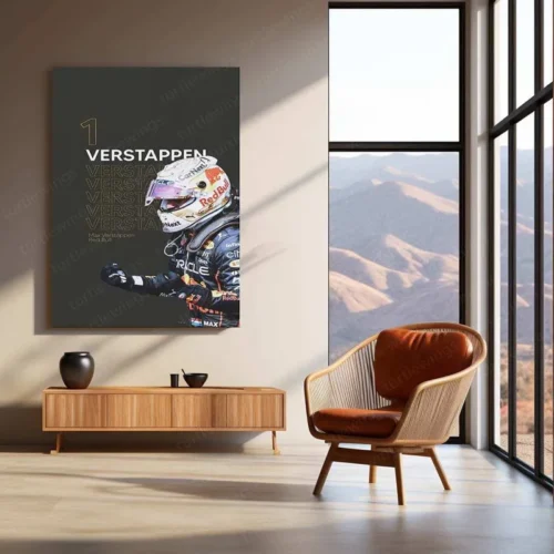 Max Verstappen Metal Poster | Red Bull Racing F1 Champion Wall Art | Formula 1 Memorabilia - Image 3