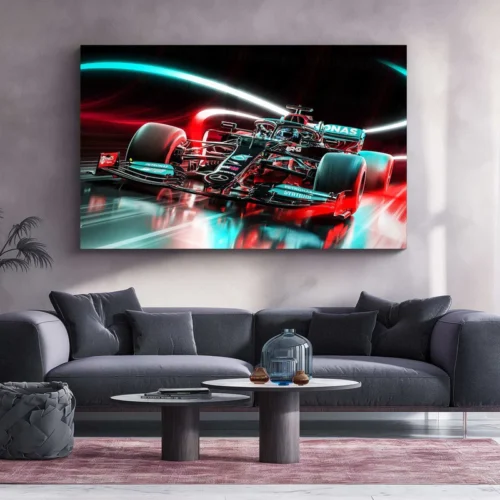 Mercedes-AMG Petronas F1 Metal Poster | Formula 1 Racing Artwork | Silver Arrows Wall Decor - Image 2
