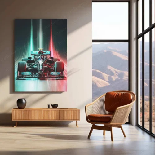 Mercedes-AMG F1 Metal Poster | Silver Arrows Racing Artwork | Formula 1 Wall Decor - Image 3