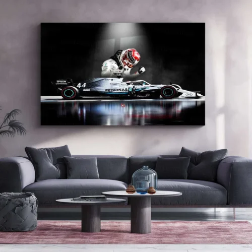 Lewis Hamilton Metal Poster | Mercedes-AMG Petronas F1 | Formula 1 Racing Legend Wall Art - Image 2