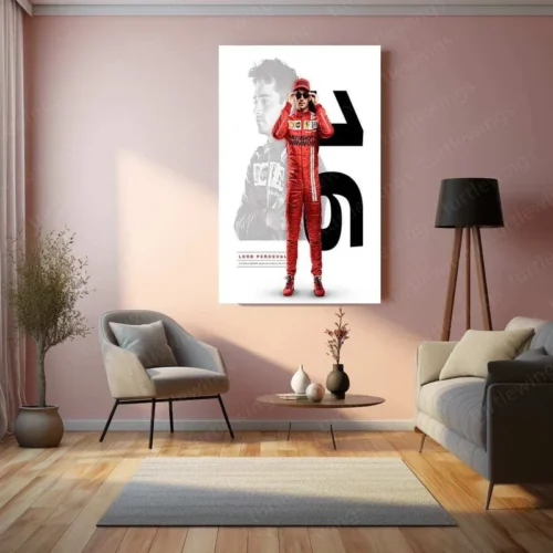 Charles Leclerc F1 Metal Poster ? Ferrari Racing Wall Art - Image 3