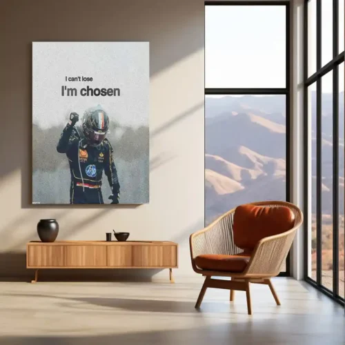 I?m Chosen ? Gabriel Bortoleto Racing Motivation Metal Poster | F2/F3 Motorsport Wall Art - Image 3
