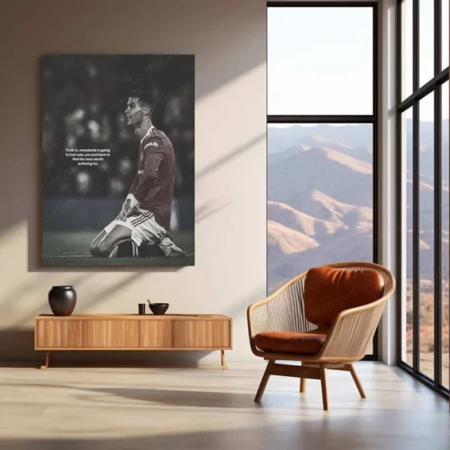 Cristiano Ronaldo Metal Poster | Football Legend Wall Art | CR7 Sports Decor - Image 3