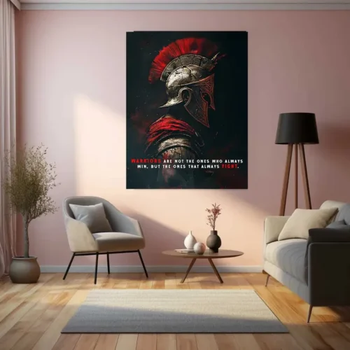 Spartans Quote Metal Poster - Image 3