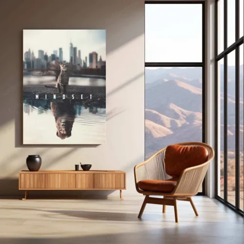 Mindset Metal Poster | Motivational Wall Art | Success & Growth Decor - Image 3