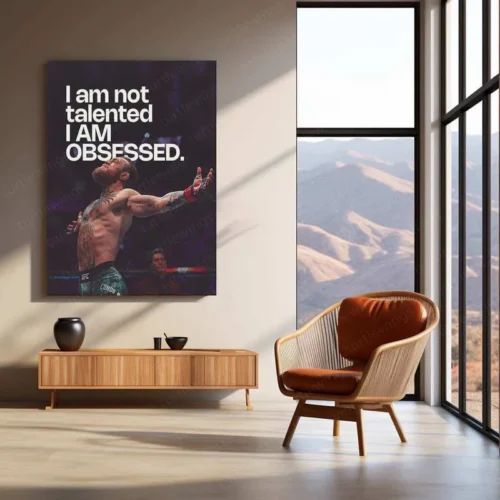 Conor McGregor Quote Metal Poster ? Motivational MMA Wall Art | Fighter Mindset Decor - Image 3