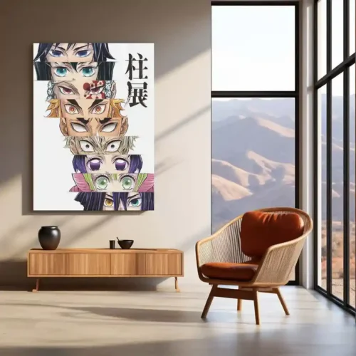Eyes of the Hashira ? Demon Slayer Pillars Art Metal Poster | Kimetsu no Yaiba Wall Frame - Image 3