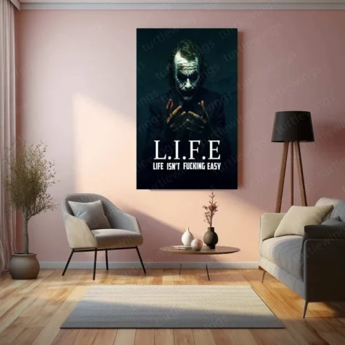 Joker 'Life ' Quoted Metal Poster - Image 3