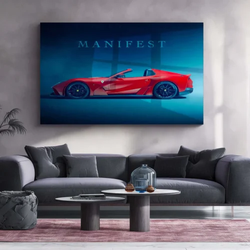 Manifest ? Novitec Ferrari 812 GTS Metal Frame | Ultra-Luxury Car Wall Art - Image 2