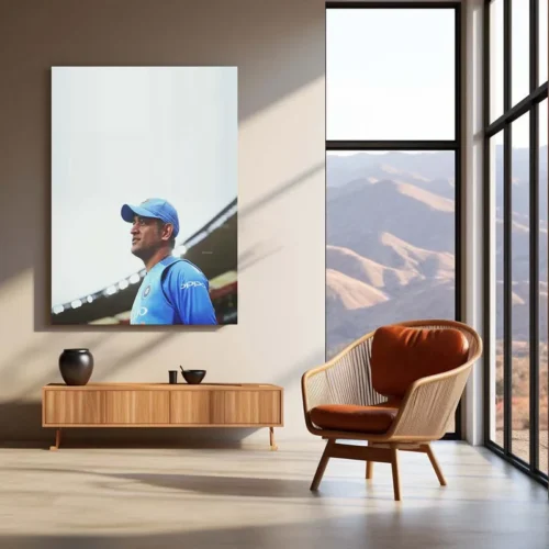 Cricket Metal Poster | MS Dhoni Thala 07 Metal Poster 1 - Image 2