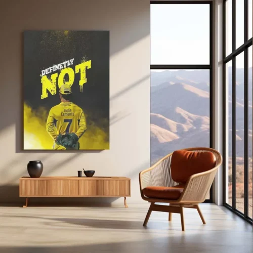 Cricket Metal Poster | MS Dhoni Thala 07 Metal Poster ? The Heart of Chennai Super Kings 3 - Image 3