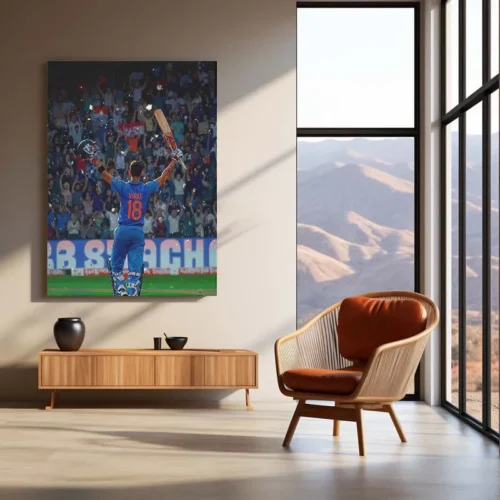 Cricket Metal Poster | Virat Kohli Metal Poster | Cricket Legend Wall Art - Image 3